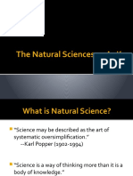The Natural Sciences As AoK
