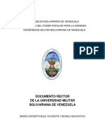 Universidad Militar Bolivariana de Venezuela: Bases conceptuales, filosofía y modelo educativo