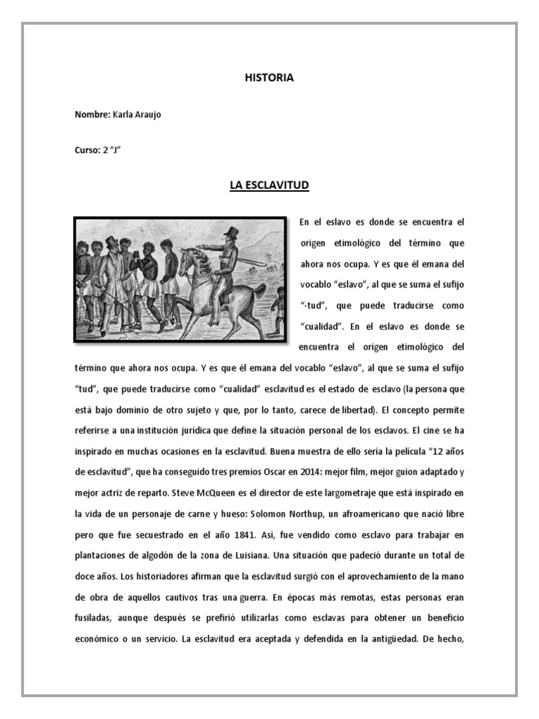 Historia de la esclavitud y su abolición | PDF | Abolicionismo | Esclavitud