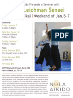 Glenn Leichman Sensei at NOLA Aikido January 2018 Flyer