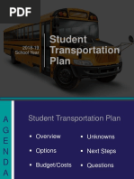 2018-19 Dallas ISD Student Transportation Plan