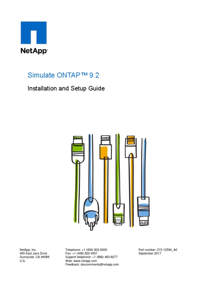 Simulate ONTAP 9.2 Installation and Setup Guide | PDF | V Mware | Ip ...
