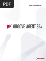 Groove Agent SE 4 Operation Manual English PDF