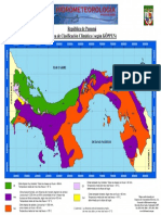Mapa Clasificacion Climatica KOPPEN 2007 Panama