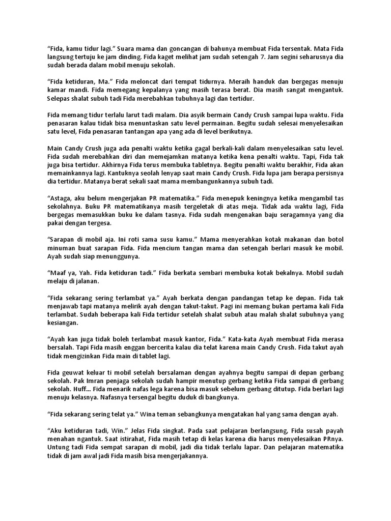 Cerpen bahasa Sunda