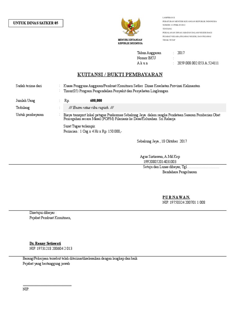 Copy Of Contoh Spj Data Sasaran Dr Eka