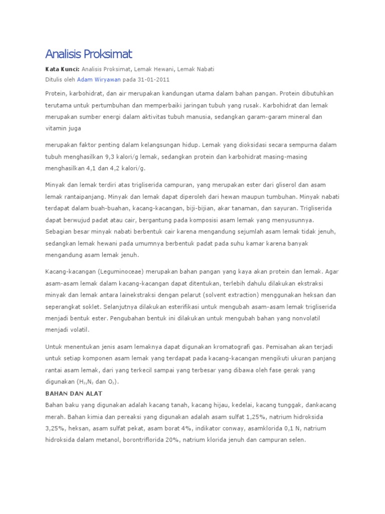 Analisis Proksimat Manual Pdf