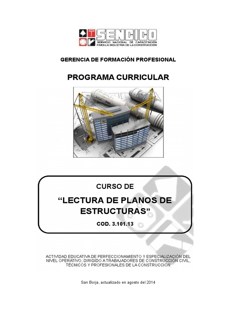 Curso de Lectura de Planos Estructurales | PDF | Lectura (proceso ...