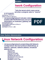 Linux nETWORK cONFIGURATION