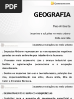 Aula 01 - Impactos e Soluções No Meio Urbano
