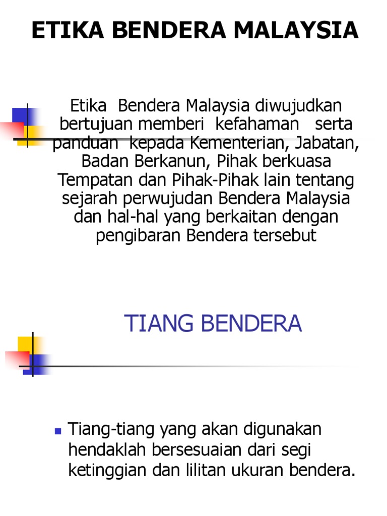 Etika Bendera Malaysia Pdf