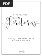Florituras en Lettering: Guía Práctica | PDF