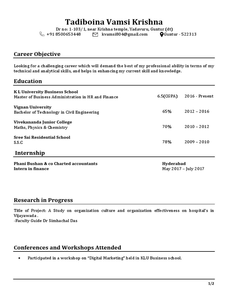 T Vamsi Krishna PDF Further Education Languages