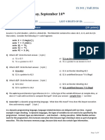 Cs341 Quiz1 Solution