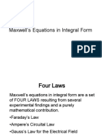 Kul 2. Maxwell’s Equations in Integral Form