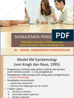 Model KM untuk Manajemen Pengetahuan