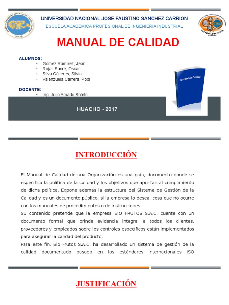Manual de Calidad