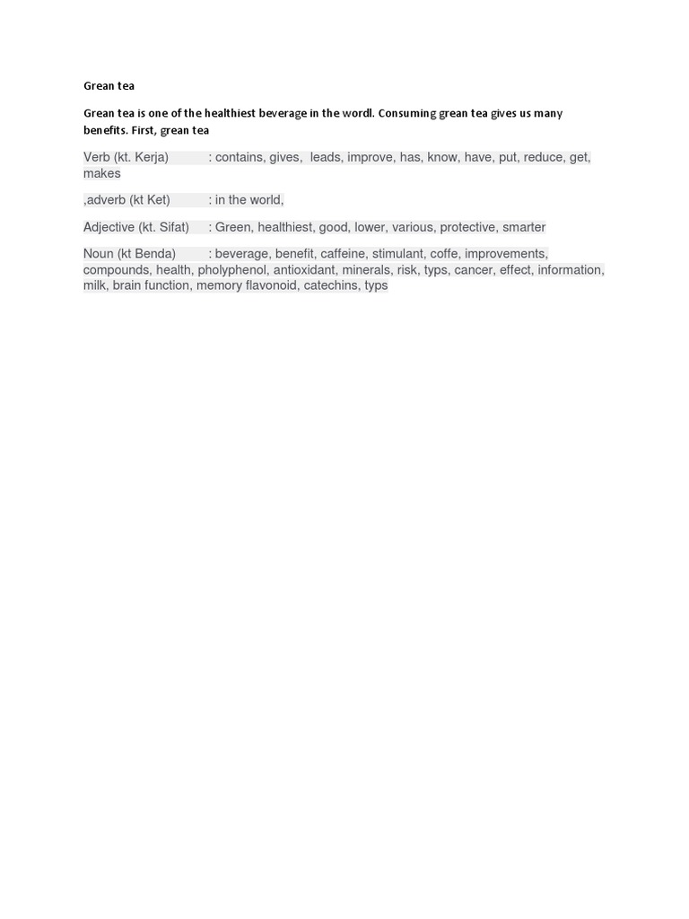 Green Tea Health Benefits Guide | PDF