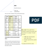 Present Perfect Tenses