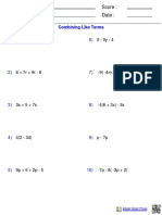 Combiningliketerms