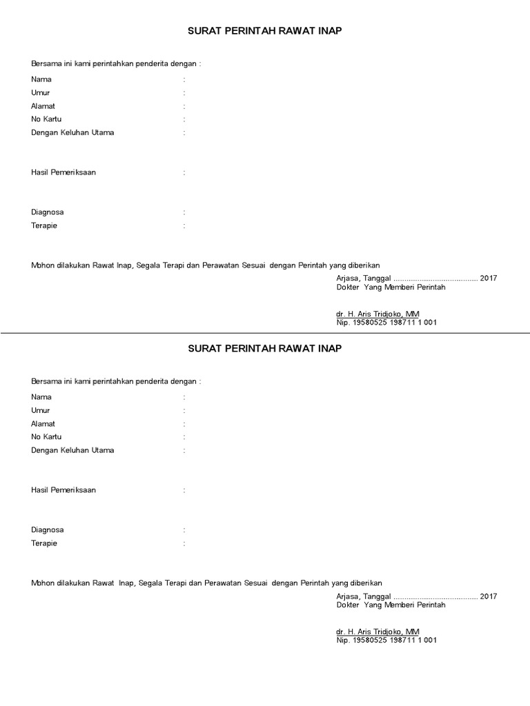 SURAT PERINTAH RAWAT INAP.docx