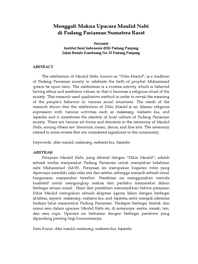 Puisi Maulid Nabi Yang Membuat Menangis Kumpulan Puisi