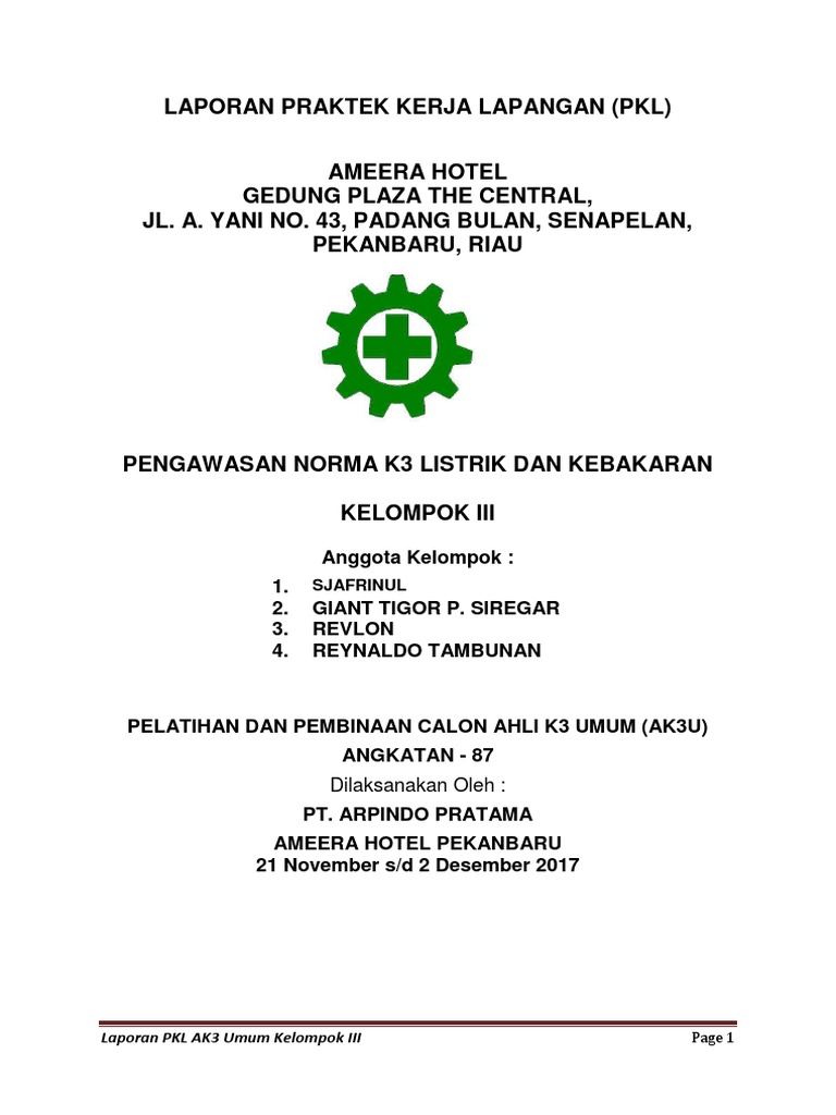 Laporan Pkl Tim 1