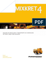 MIXKRET 4: Equipo de mezclado y transporte de hormigón de perfil bajo para minería