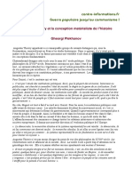 Augustin Thierry Et La Conception Matérialiste de L Histoire ' Gheorgi Plekhanov