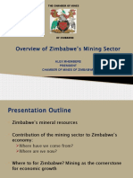 Overview of Zimbabwe's Mining Sector: Alex Mhembere President Chamber of Mines of Zimbabwe