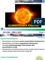 KU-1101 PRD-1 - FTSL - Rekayasa Sumberdaya Energi (Week-4) 2017