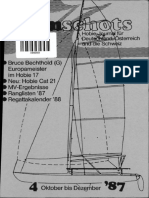 Bruce Bechthold (G) Europameister Im Hobie 17 Neu: Hobie Cat 21 MV-Ergebnisse Ranglisten '87 Regattakalender '88