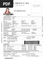 High Commission of India: Visa Application Form