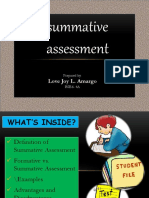 Summative Assessment: Love Joy L. Amargo