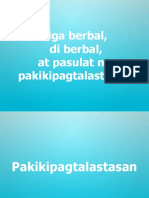 Mga Berbal, Di Berbal at Pagsulat Na Pakikipagtalastasan