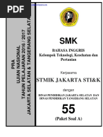 Pra Ujian Nasional Bahasa Inggris SMK Kode A