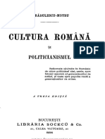 C. Radulescu - Motru - Cultura Română Şi Politicianismul, 1904