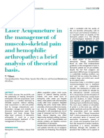 EnergyForHealth Vol12 Laser Acupuncture in The Management of Muscolo-Skeletal Pain and Hemophilic Arthropathy