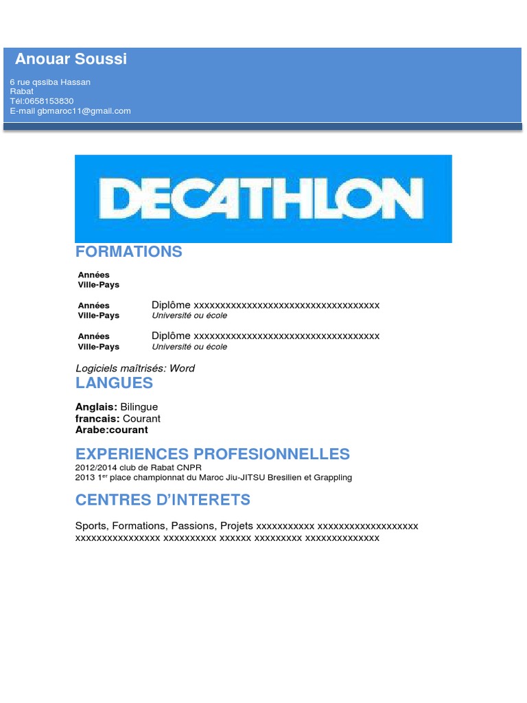 mail decathlon gmail