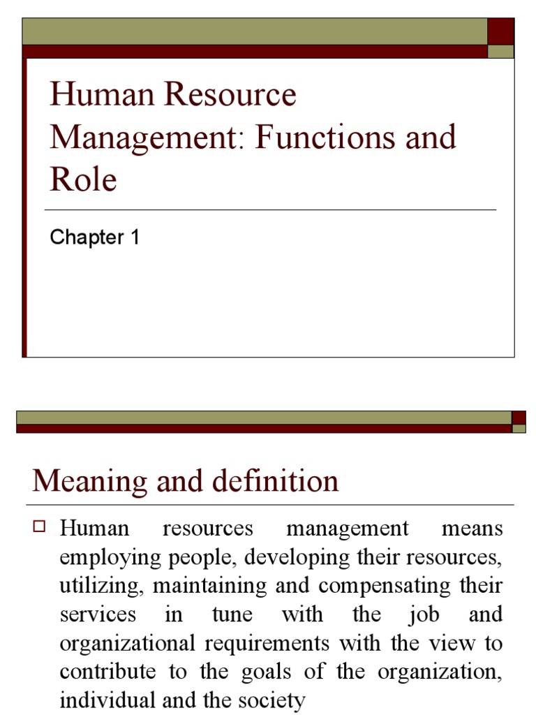 Human Resource Management | PDF | Career & Growth