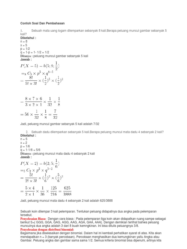 Contoh Soal Dan Pembahasan