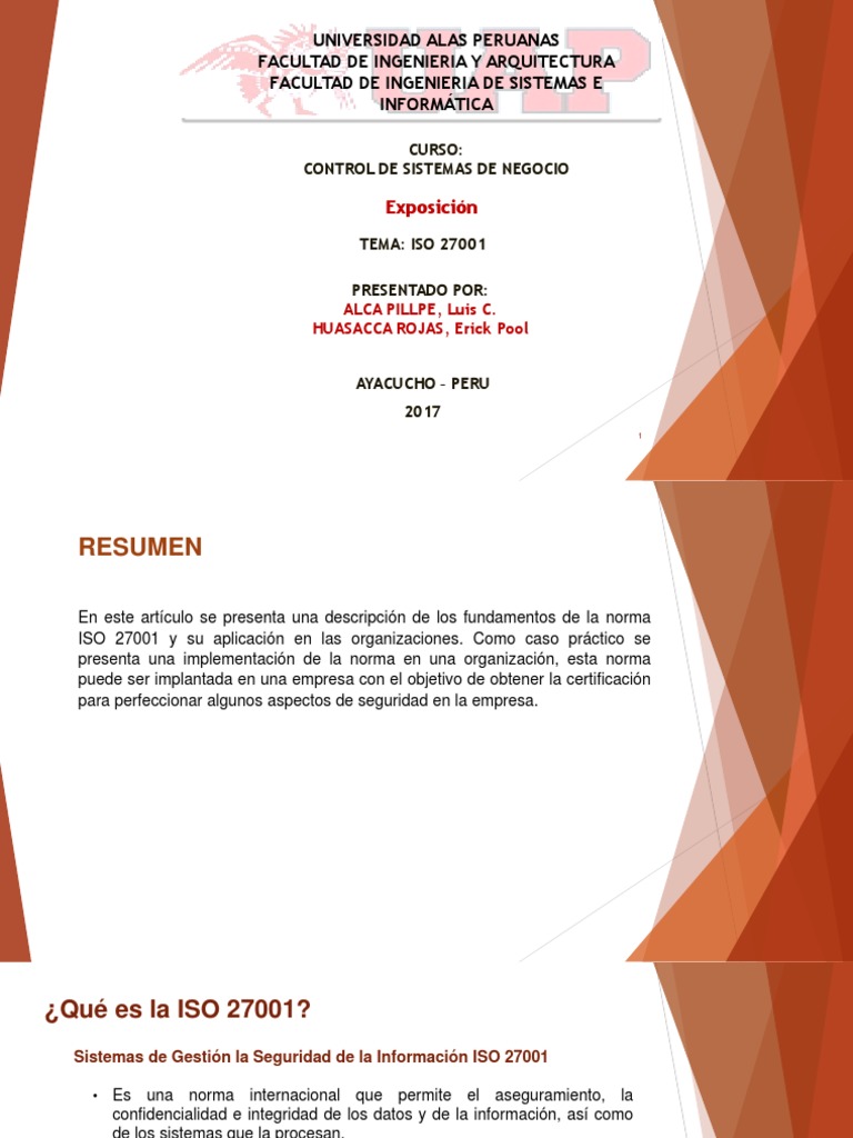 Implementación de ISO 27001 en Empresas | PDF | Seguridad de ...