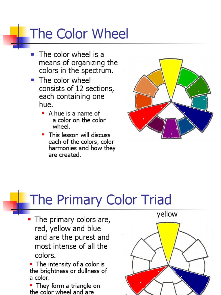 The Color Wheel | PDF | Color | Yellow