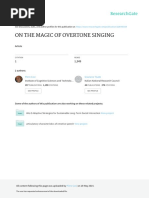 On The Magic of Overtone Singing