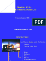 Erosion en La Industria Del Petroleo: Gerardo Santos, MSC