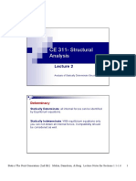 CE 311-Structural Analysis: Determinacy