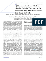 Identifying Qtls Associated and For Salinity Tolerance