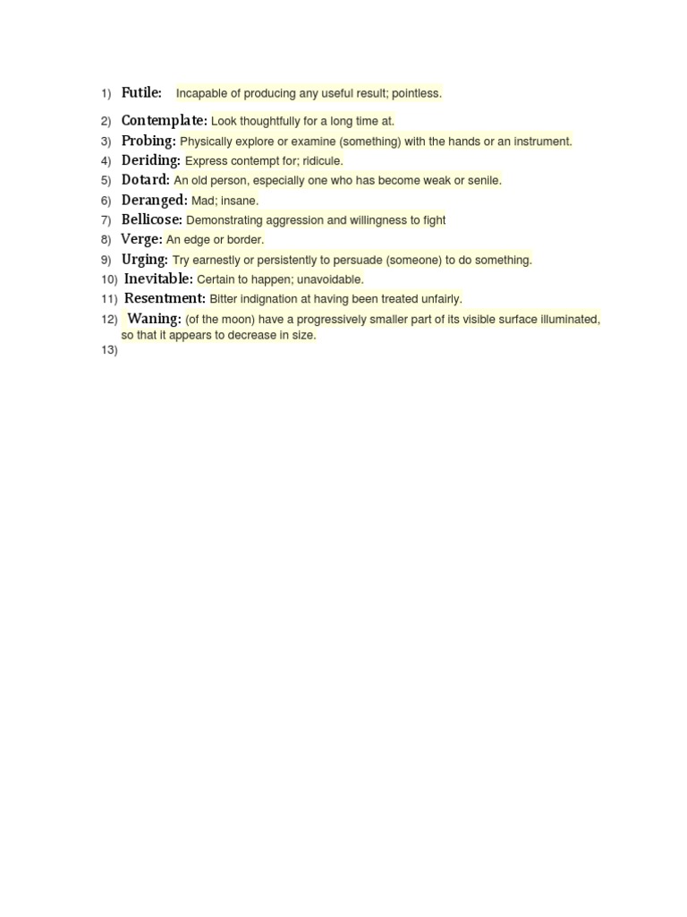 Understanding Probing Meaning | PDF