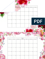 Floral 2017 Calendar