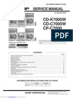 CD-K7000W CD-C7000W CP-C7000: Service Manual